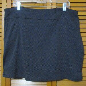 Courtenay skort pull on navy blue stretchy front pockets like new size 18W